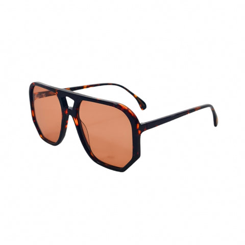 Wager - Brown Tort with Orange Lenses